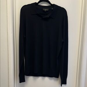 NWOT Vince Black Crewneck Sweater Classic Knit